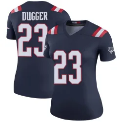 Women's Kyle Dugger New England Patriots No.23 Legend Color Rush Jersey - Navy