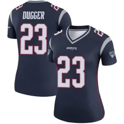 Women's Kyle Dugger New England Patriots No.23 Legend Jersey - Navy