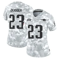 Women's Kyle Dugger New England Patriots No.23 Limited 2024 Salute to Service Jersey - Arctic Camo