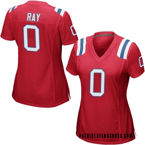 Women's LaBryan Ray New England Patriots No.0 Game Alternate Jersey - Red