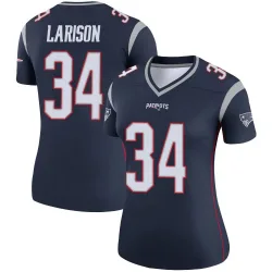 Women's Lan Larison New England Patriots No.34 Legend Jersey - Navy
