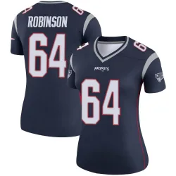 Women's Layden Robinson New England Patriots No.64 Legend Jersey - Navy