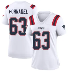 Women's Liam Fornadel New England Patriots No.63 Game Jersey - White