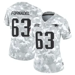 Women's Liam Fornadel New England Patriots No.63 Limited 2024 Salute to Service Jersey - Arctic Camo