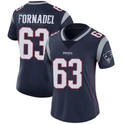 Women's Liam Fornadel New England Patriots No.63 Limited Team Color Vapor Untouchable Jersey - Navy