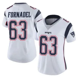 Women's Liam Fornadel New England Patriots No.63 Limited Vapor Untouchable Jersey - White