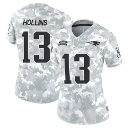 Women's Mack Hollins New England Patriots No.13 Limited 2024 Salute to Service Jersey - Arctic Camo