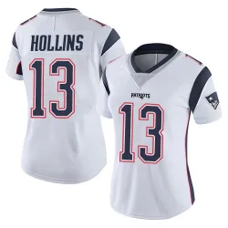 Women's Mack Hollins New England Patriots No.13 Limited Vapor Untouchable Jersey - White