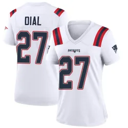 Women's Marcellas Dial Jr. New England Patriots No.27 Game Jersey - White
