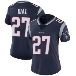Women's Marcellas Dial Jr. New England Patriots No.27 Limited Team Color Vapor Untouchable Jersey - Navy