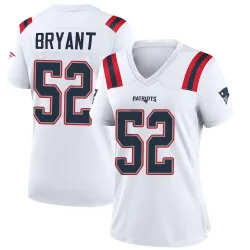 Women's Marcus Bryant New England Patriots No.52 Game Jersey - White