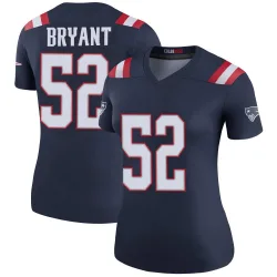 Women's Marcus Bryant New England Patriots No.52 Legend Color Rush Jersey - Navy