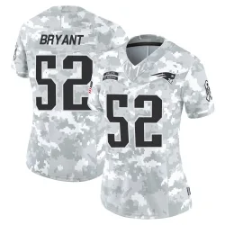 Women's Marcus Bryant New England Patriots No.52 Limited 2024 Salute to Service Jersey - Arctic Camo
