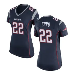 Women's Marcus Epps New England Patriots No.22 Game Team Color Jersey - Navy Blue