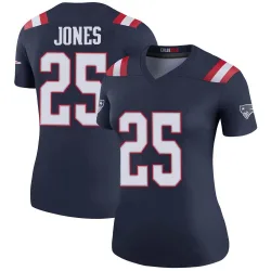 Women's Marcus Jones New England Patriots No.25 Legend Color Rush Jersey - Navy