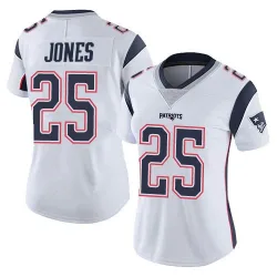 Women's Marcus Jones New England Patriots No.25 Limited Vapor Untouchable Jersey - White