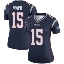 Women's Marte Mapu New England Patriots No.15 Legend Jersey - Navy