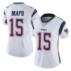 Women's Marte Mapu New England Patriots No.15 Limited Vapor Untouchable Jersey - White