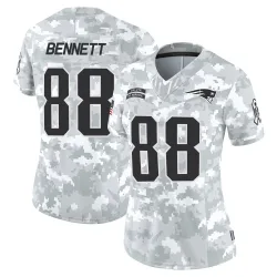 Women's Martellus Bennett New England Patriots No.88 Limited 2024 Salute to Service Jersey - Arctic Camo