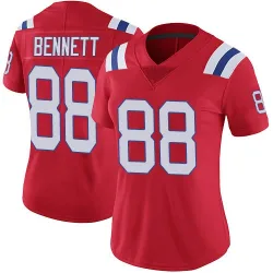 Women's Martellus Bennett New England Patriots No.88 Limited Vapor Untouchable Alternate Jersey - Red