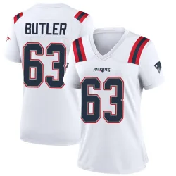 Women's Mehki Butler New England Patriots No.63 Game Jersey - White