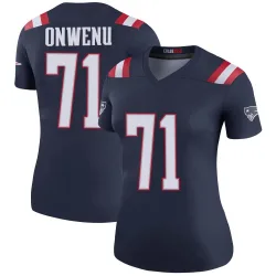 Women's Mike Onwenu New England Patriots No.71 Legend Color Rush Jersey - Navy