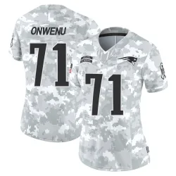 Women's Mike Onwenu New England Patriots No.71 Limited 2024 Salute to Service Jersey - Arctic Camo