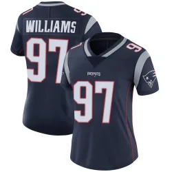 Women's Milton Williams New England Patriots No.97 Limited Team Color Vapor Untouchable Jersey - Navy