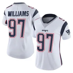 Women's Milton Williams New England Patriots No.97 Limited Vapor Untouchable Jersey - White