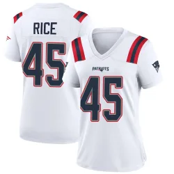 Women's Monty Rice New England Patriots No.45 Game Jersey - White