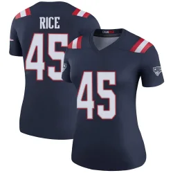 Women's Monty Rice New England Patriots No.45 Legend Color Rush Jersey - Navy