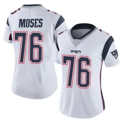 Women's Morgan Moses New England Patriots No.76 Limited Vapor Untouchable Jersey - White