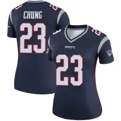 Women's Patrick Chung New England Patriots No.23 Legend Jersey - Navy