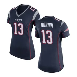 Women's Quinn Nordin New England Patriots No.13 Game Team Color Jersey - Navy Blue