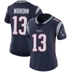 Women's Quinn Nordin New England Patriots No.13 Limited Team Color Vapor Untouchable Jersey - Navy