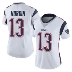 Women's Quinn Nordin New England Patriots No.13 Limited Vapor Untouchable Jersey - White