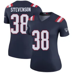 Women's Rhamondre Stevenson New England Patriots No.38 Legend Color Rush Jersey - Navy