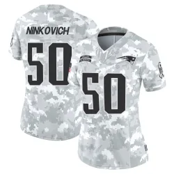 Women's Rob Ninkovich New England Patriots No.50 Limited 2024 Salute to Service Jersey - Arctic Camo