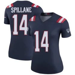 Women's Robert Spillane New England Patriots No.14 Legend Color Rush Jersey - Navy