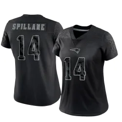 Women's Robert Spillane New England Patriots No.14 Limited Reflective Jersey - Black