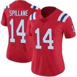 Women's Robert Spillane New England Patriots No.14 Limited Vapor Untouchable Alternate Jersey - Red