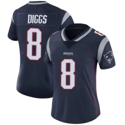 Women's Stefon Diggs New England Patriots No.8 Limited Team Color Vapor Untouchable Jersey - Navy