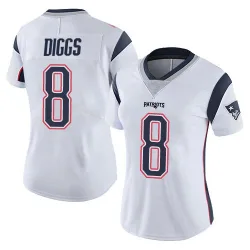 Women's Stefon Diggs New England Patriots No.8 Limited Vapor Untouchable Jersey - White
