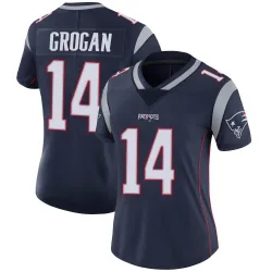 Women's Steve Grogan New England Patriots No.14 Limited Team Color Vapor Untouchable Jersey - Navy