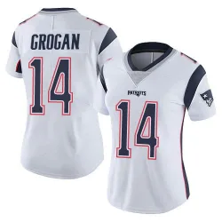 Women's Steve Grogan New England Patriots No.14 Limited Vapor Untouchable Jersey - White
