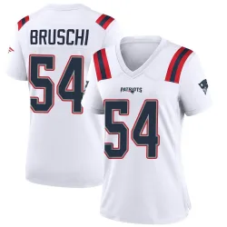 Women's Tedy Bruschi New England Patriots No.54 Game Jersey - White