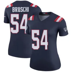 Women's Tedy Bruschi New England Patriots No.54 Legend Color Rush Jersey - Navy