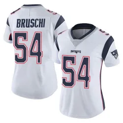 Women's Tedy Bruschi New England Patriots No.54 Limited Vapor Untouchable Jersey - White