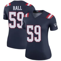 Women's Terez Hall New England Patriots No.59 Legend Color Rush Jersey - Navy