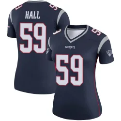 Women's Terez Hall New England Patriots No.59 Legend Jersey - Navy